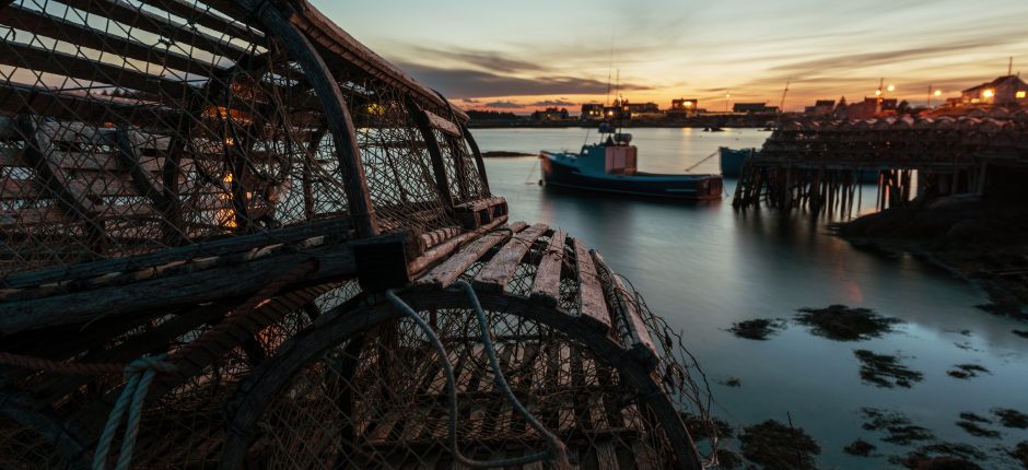 wooden lobster trap
